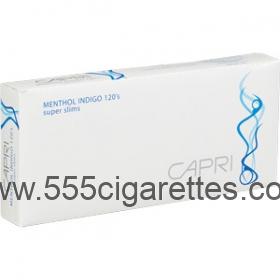 Capri Menthol Indigo 120's cigarettes
